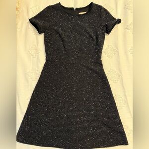 Ann Taylor Black Tweed Dress